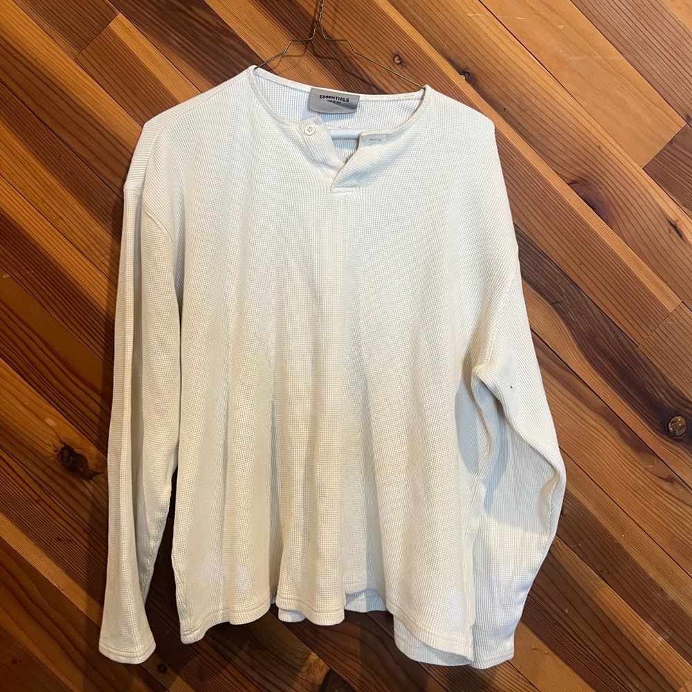 Essentials Waffle Knit Button Down